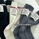 羊绒袜子女秋冬季加厚加绒保暖ins潮网红外穿韩国运动长袜中筒袜