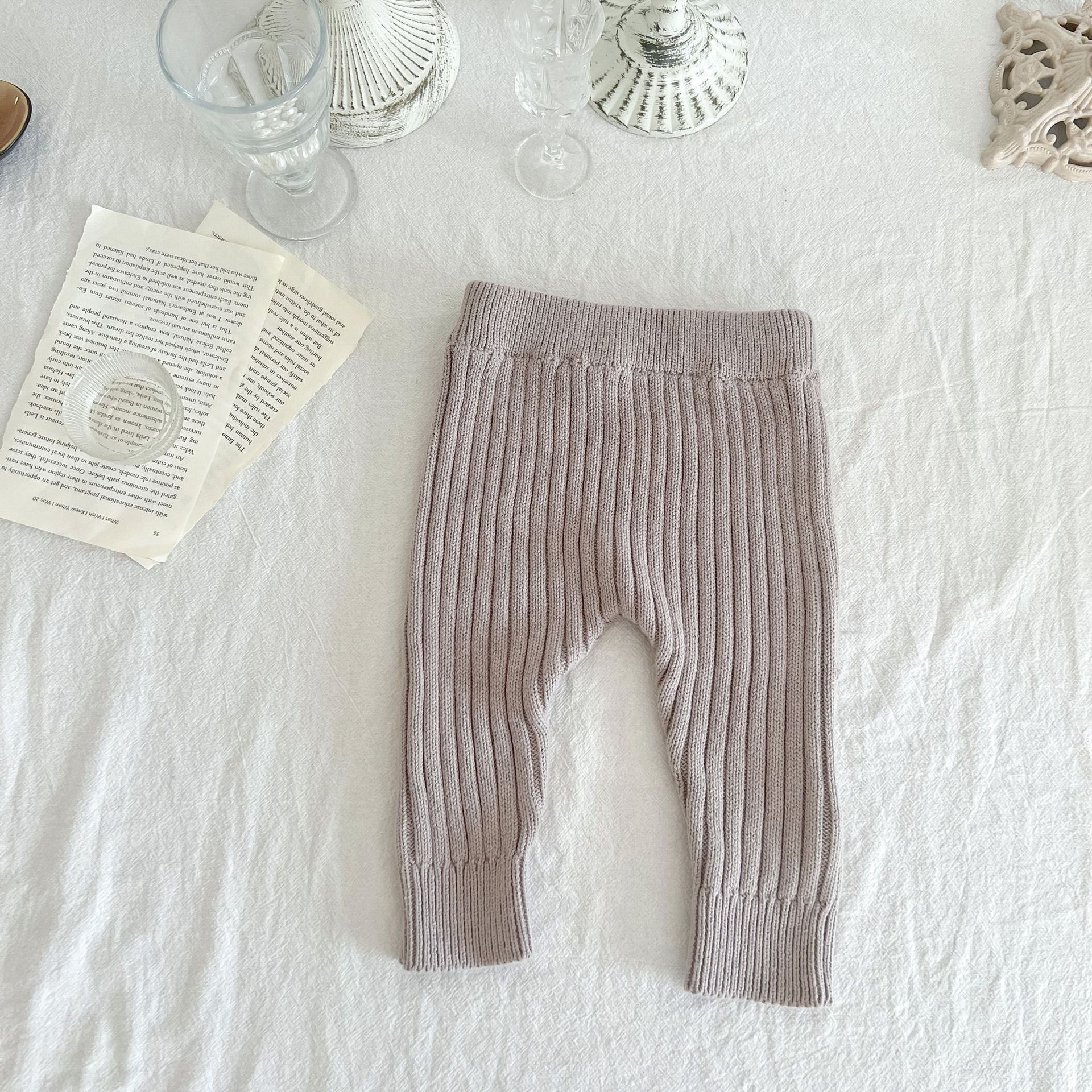 Fashion Solid Color Cotton Boys Pants display picture 6