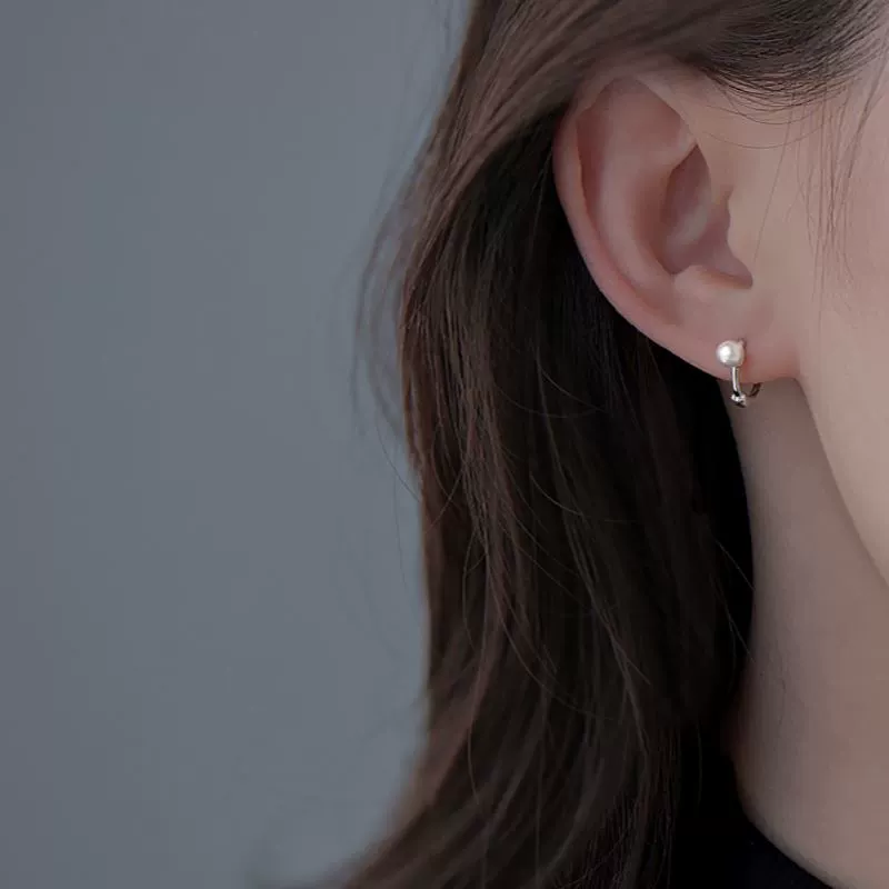 Серьги из жемчуга, серебро 925 проба, коллекция 2023