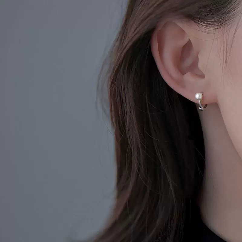 Серьги из жемчуга, серебро 925 проба, коллекция 2023