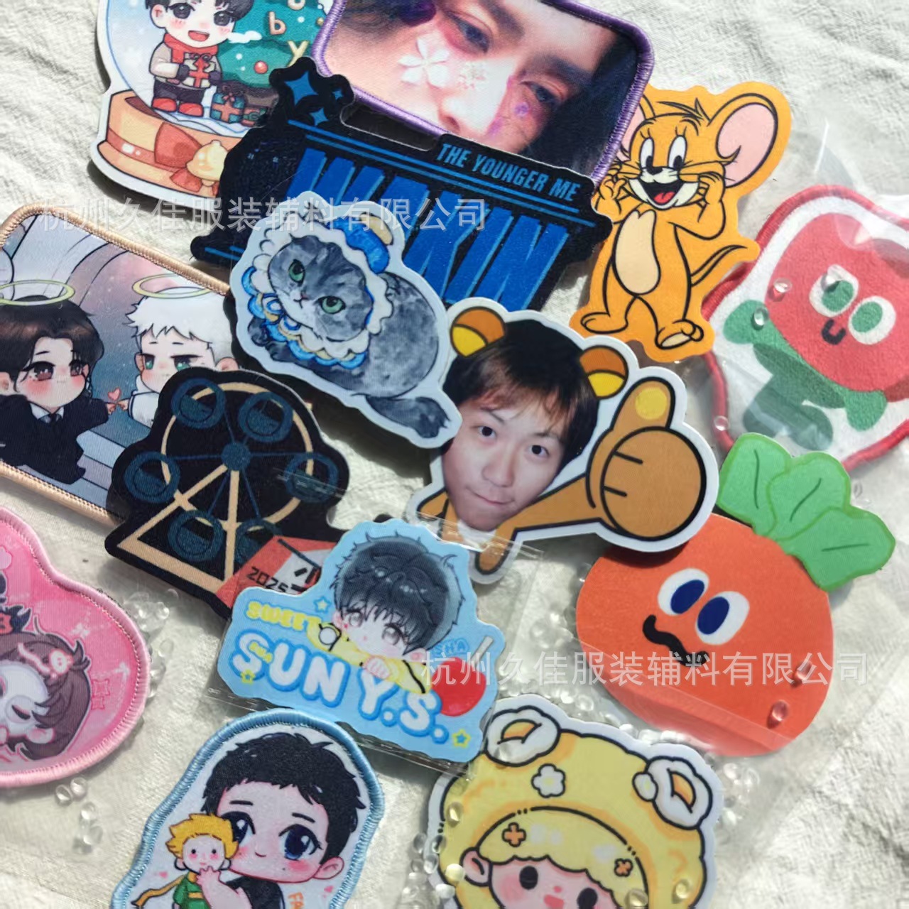 Customized Hair Stickers for Concerts, Magic Tape Hair Accessories, Digital Printing Custom Hair Stickers, Cultural and Creative Merchandise Hair Stickers