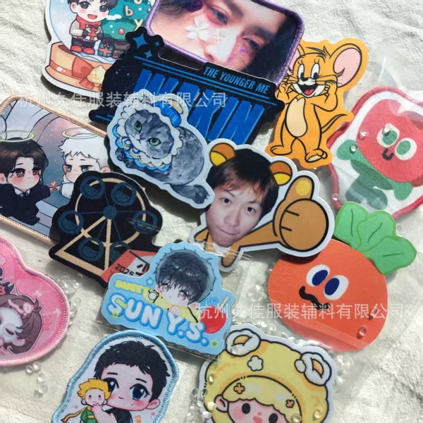 Customized Hair Stickers for Concerts, Magic Tape Hair Accessories, Digital Printing Custom Hair Stickers, Cultural and Creative Merchandise Hair Stickers