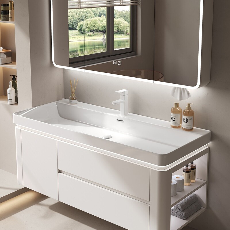 Large-Diameter Marine Ceramic Integrated Basin Washbasin Cabinet Combination Bathroom Cabinet Bathroom Vanity Large Basin Bathroom Cabinet Large-Diameter Marine Ceramic Integrated Basin Washbasin Cabinet Combination Bathroom Cabinet Bathroom Vanity Large Basin Bathroom Cabinet