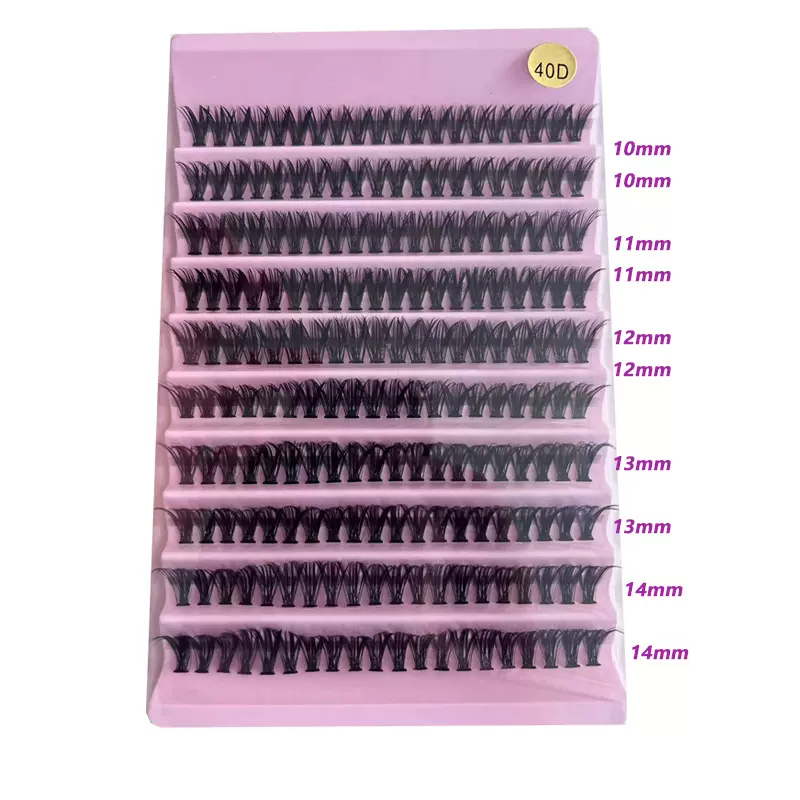 30P40P热熔朵毛假睫毛分段自嫁接浓密夸张自然舞台化妆DIY假睫毛