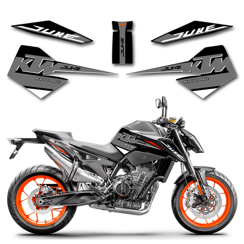 KTM790 수정 액세서리 DUKE790 연료 탱크 스티커 물고기 뼈 스티커 장식 꽃 인쇄 스티커