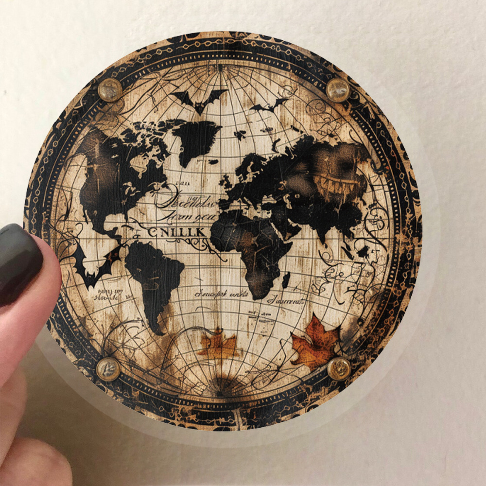 50 pegatinas PET de arte retro transfronterizo para hacer viejos materiales de tela de mano decoración maleta taza de agua pegatinas impermeables