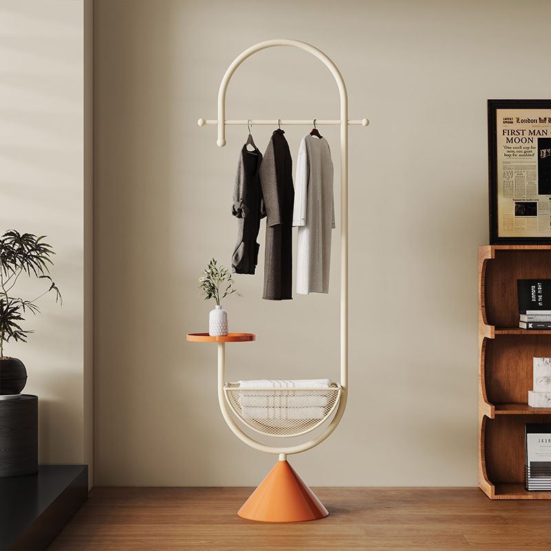 Indoor Clothes Hanger Integrated Home Storage Floor-Standing Clothes Hanger Small Apartment Room Creative Vertical Coat Rack