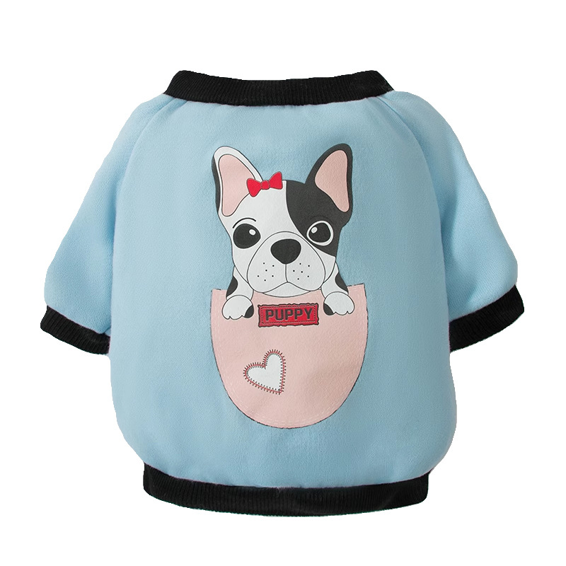 Primavera y verano perros pequeños y medianos toros perros camisetas delgadas transpirables perros gordos perros ropa de perro de mascota