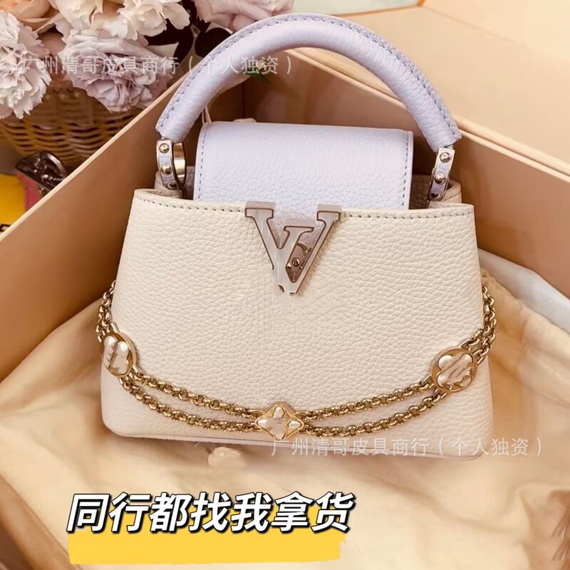 Donkey House Bag Enamel Buckle Picnic Bag Capucines Bb Shoulder Crossbody Handbag M11908