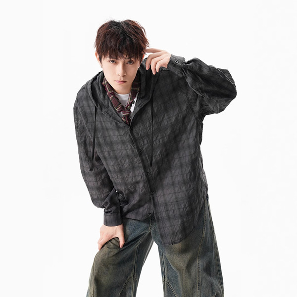 Demi-season retro trend fashionable shirt for men and women