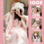 凯蒂猫连帽少女加厚睡袍