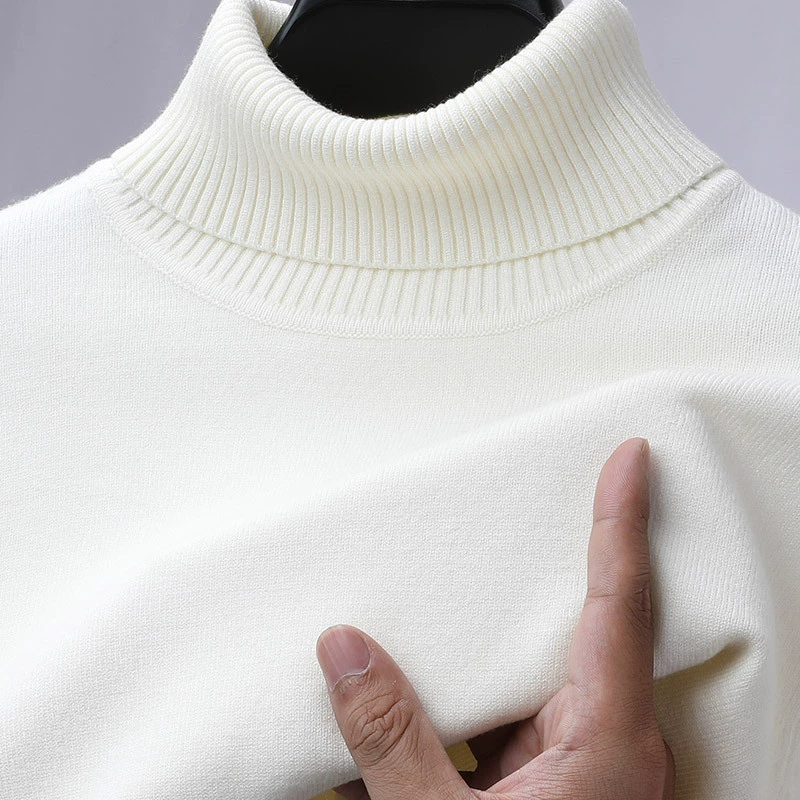 Сплошной свитер мужская водолазка осенняя нижняя рубашка дикий повседневный новый теплый внутренний свитер