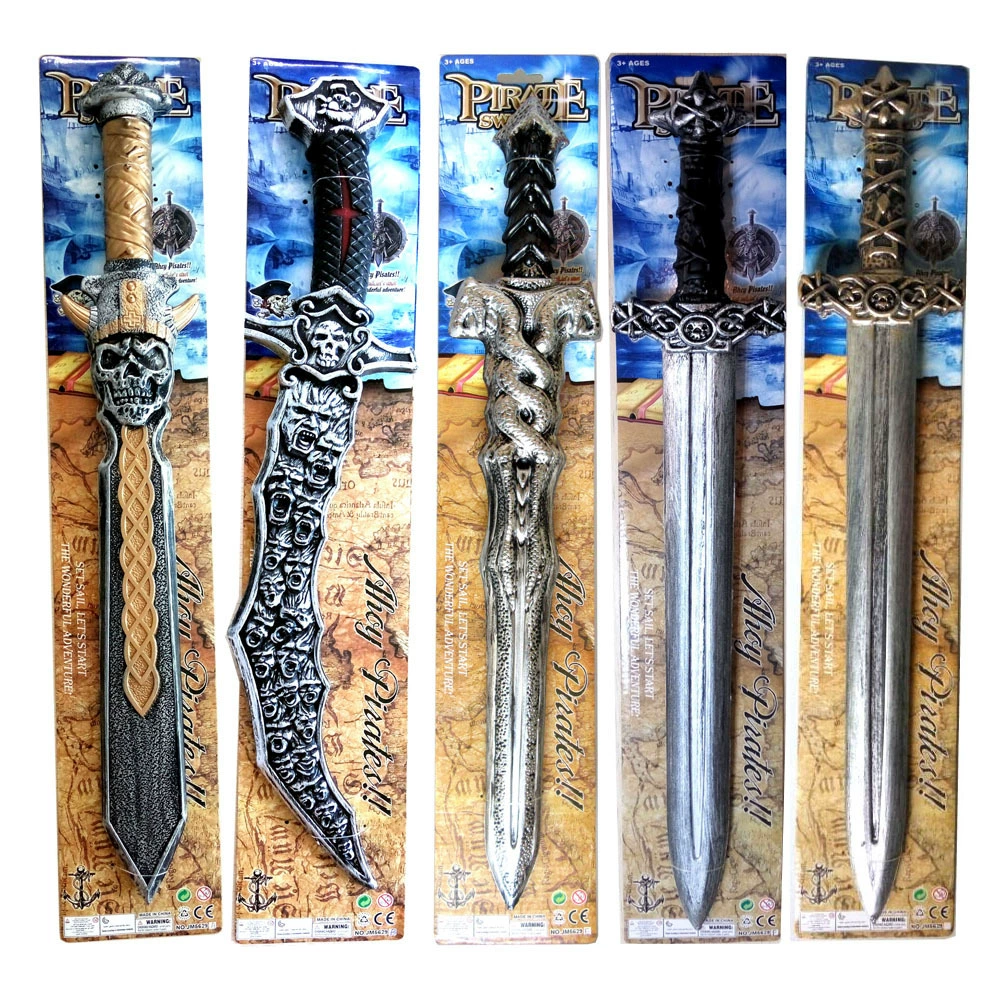 Пиратский нож пластиковый Двойной Меч Дракона Череп Призрак нож Хэллоуин фестиваль ролевая игра реквизит мальчик игрушка меч оружие