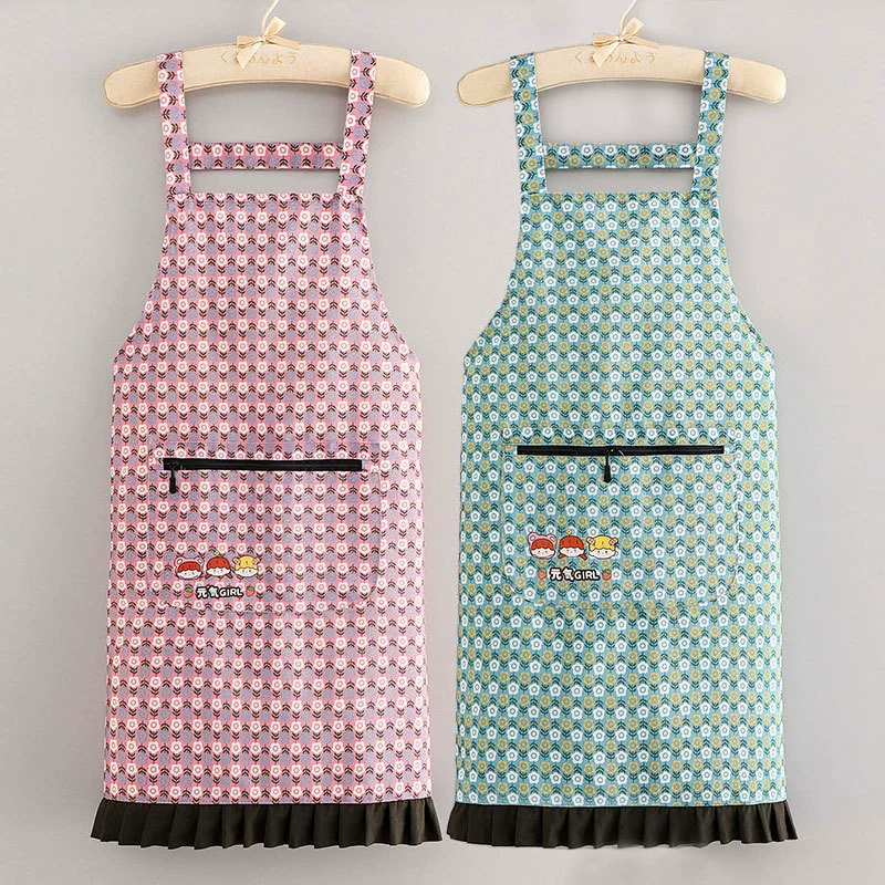 Новая хлопчатобумажная водонепроницаемая крышка женская с длинными рукавами фартук кухня домашняя приготовление пищи для взрослых талия завод спот оптом