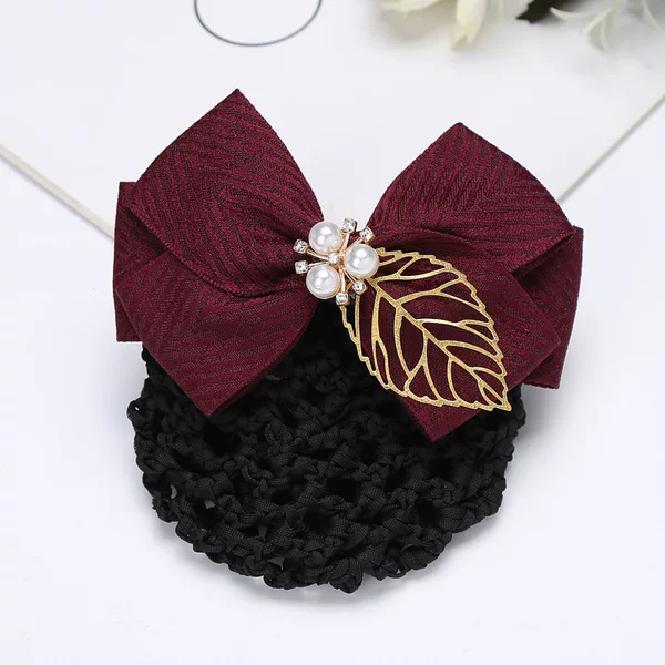 Professional Hair Accessories, Elegant Hair Clips, Hairpins, Bows, Bank and Hotel Headwear, Nurse Hair Accessories, Flight Attendant Hair Accessories with Hair Net