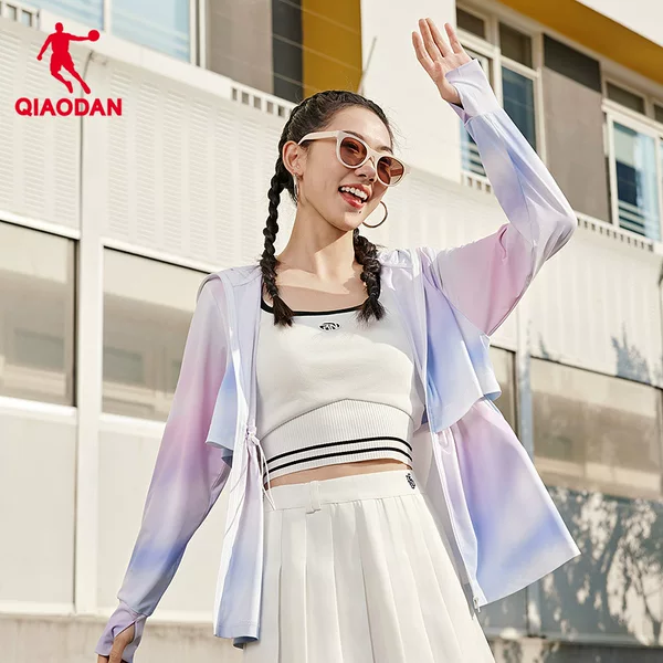 Jordan Ice-Skin Sunscreen Jacket with Waist Drawstring for Girls, 2026 Summer New Model, Same Style as in Shopping Malls, Official Genuine Product
