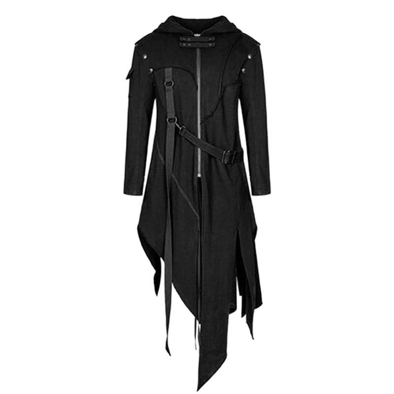 2023 en stock transfronterizo deseo Amazon Otoño e Invierno de Halloween COS ropa abrigo irregular rompevientos hombres W118