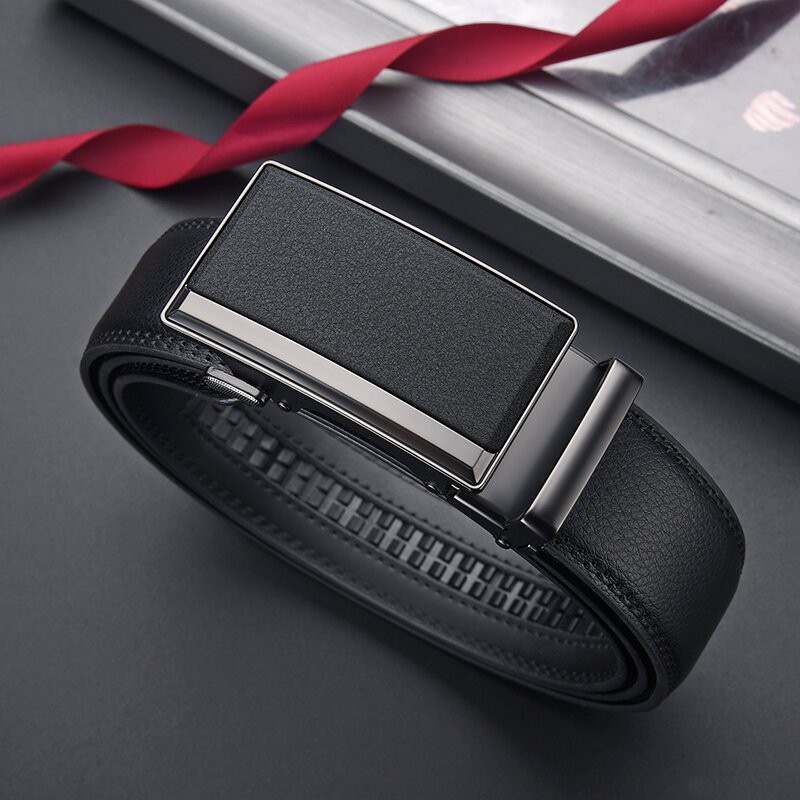 2025 New Matte Automatic Buckle Men Genuine Leather High-end Feel Men's Versatile Belt Waistband In Stock_voghion.com