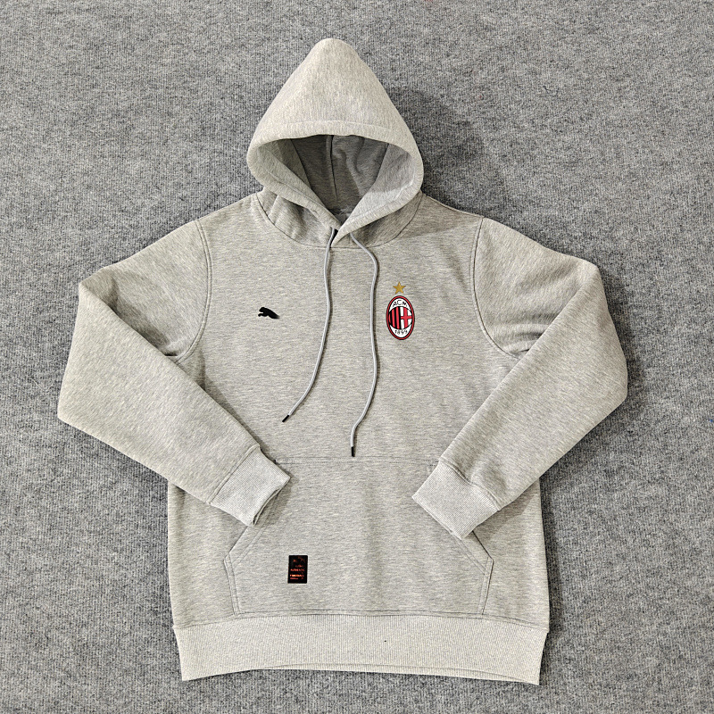 AC Player fleece-lined Sweater fleece-lined Sweater fleece-lined Men's Sports Casual Pullover Thickened Hooded Autumn and Winter Top