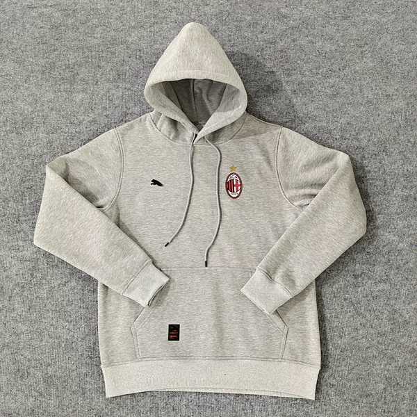 AC Player fleece-lined Sweater fleece-lined Sweater fleece-lined Men's Sports Casual Pullover Thickened Hooded Autumn and Winter Top