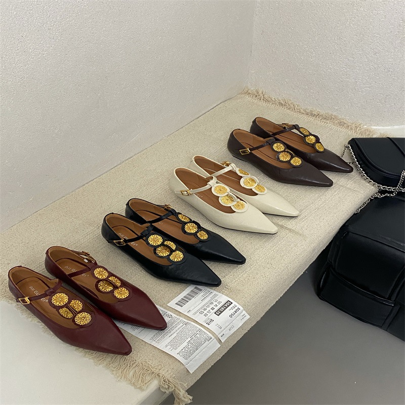 Golden high heels heels