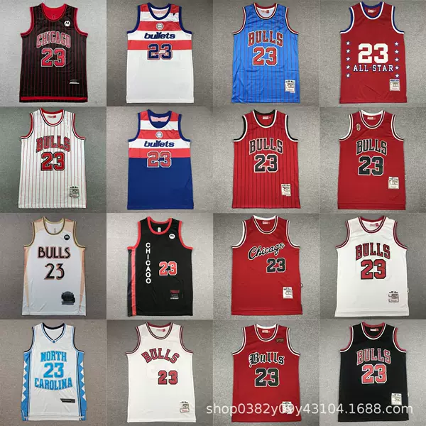 Wholesale Basketball Jersey Bulls 23 # Basketball Jersey Embroidery Basketball Jersey Support Dropshipping