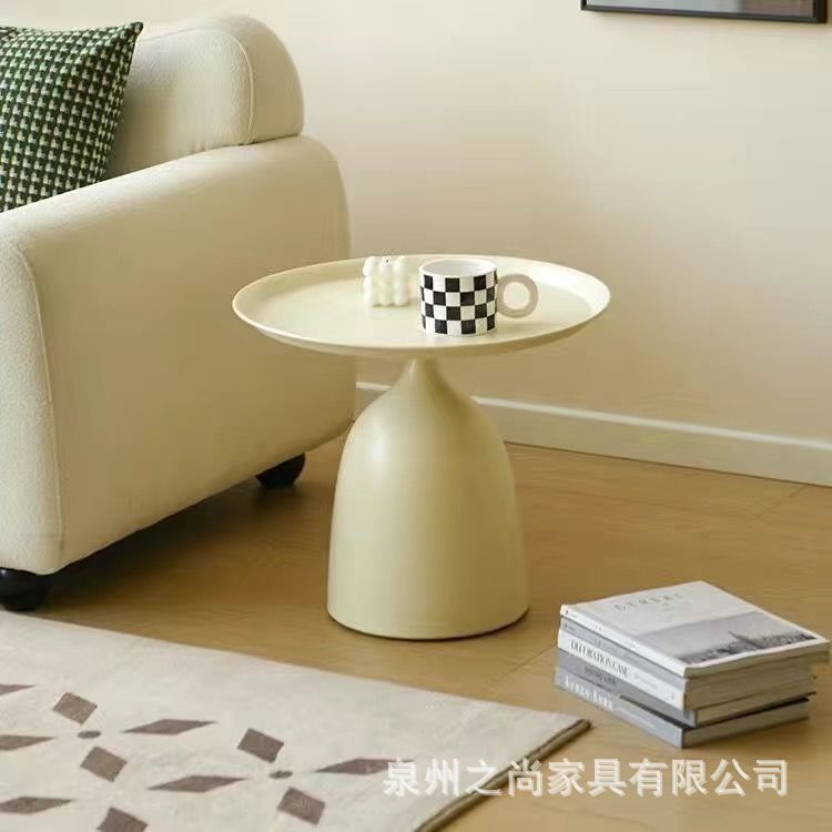 奶油风沙发边几边桌现代简约小茶几网红迷你小圆桌床头小边几移动|undefined