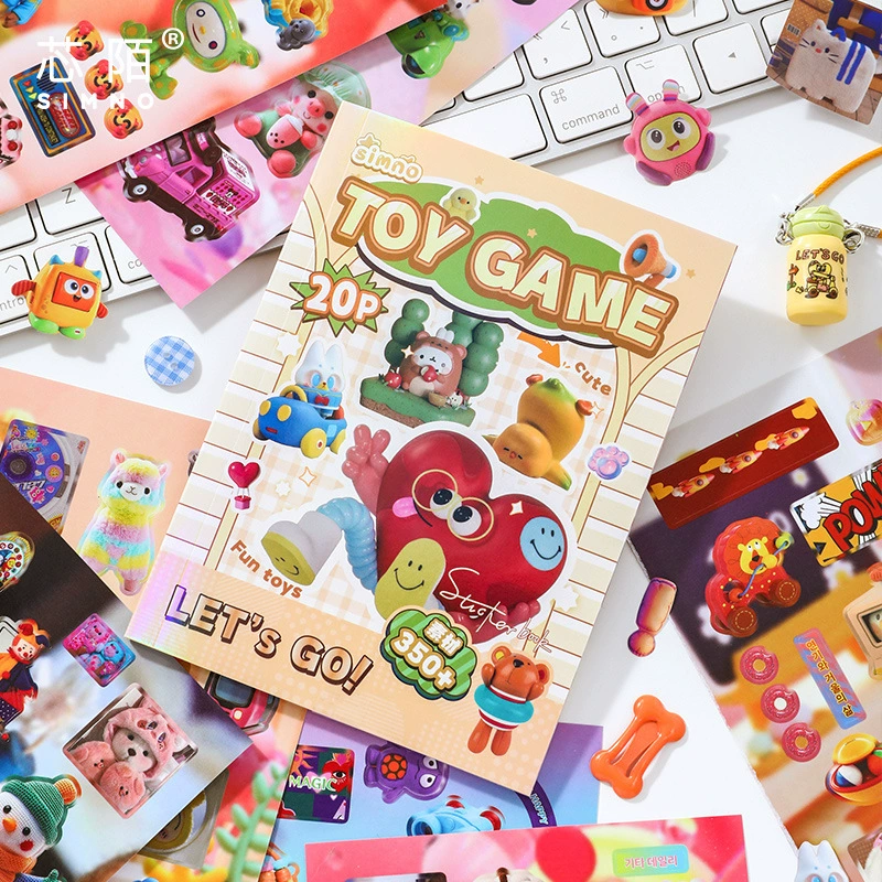Toy, sticker, fresh cute doll