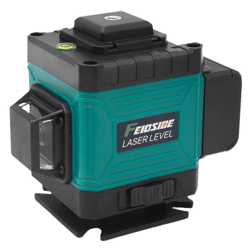 Nuevo nivel láser de 16 líneas, montado en la pared, montado en el suelo, proyector de línea multifuncional de alta precisión, luz fuerte para exteriores, línea delgada 12