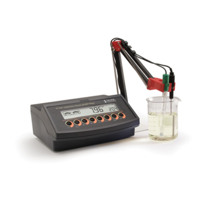 意大利哈纳HI2221实验室台式微电脑pH-ORP-°C测定仪 HI2223 原装
