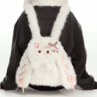 Japanese cute plush rabbit, backpack, bag, capacious cartoon doll for elementary school students