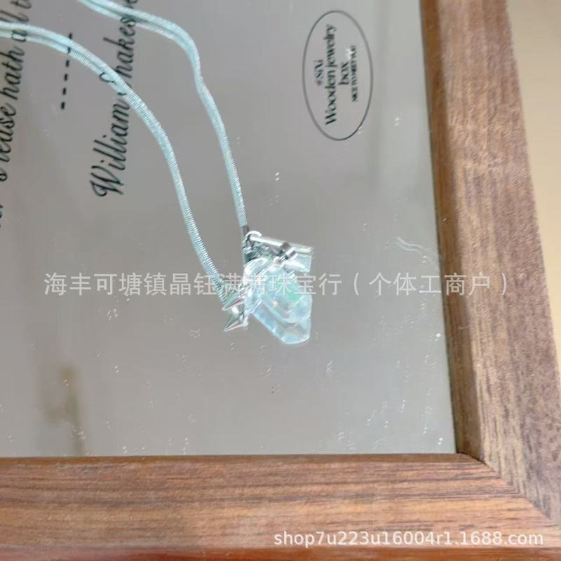 像丘比特之箭的钛钢链子项链男女精致高级感甜美轻奢锁骨链|undefined