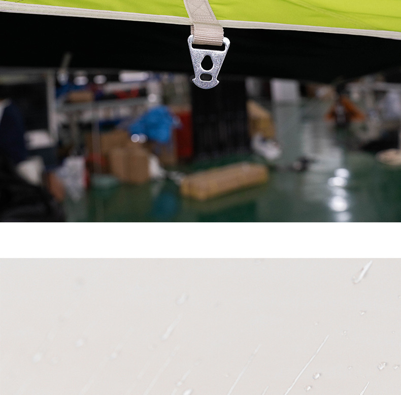 Butterfly-shaped tarpaulin with black coating for sun protection and rain resistance, thickened and tear-resistant, suitable for outdoor camping, can be customized with logo