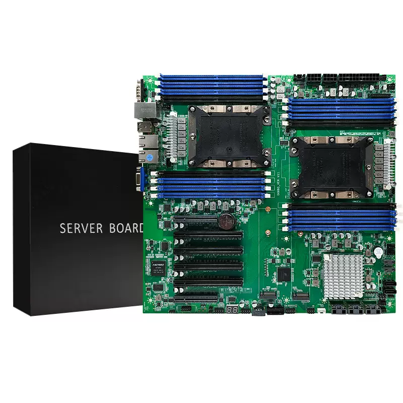 X99双路主板2011针CPU服务器4游戏多开台式机