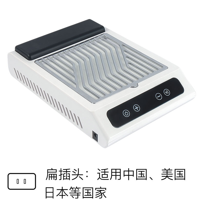 Aspirador de uñas transfronterizo 100W colector de polvo de uñas de alta potencia velocidad ajustable con filtro máquina de polvo de uñas