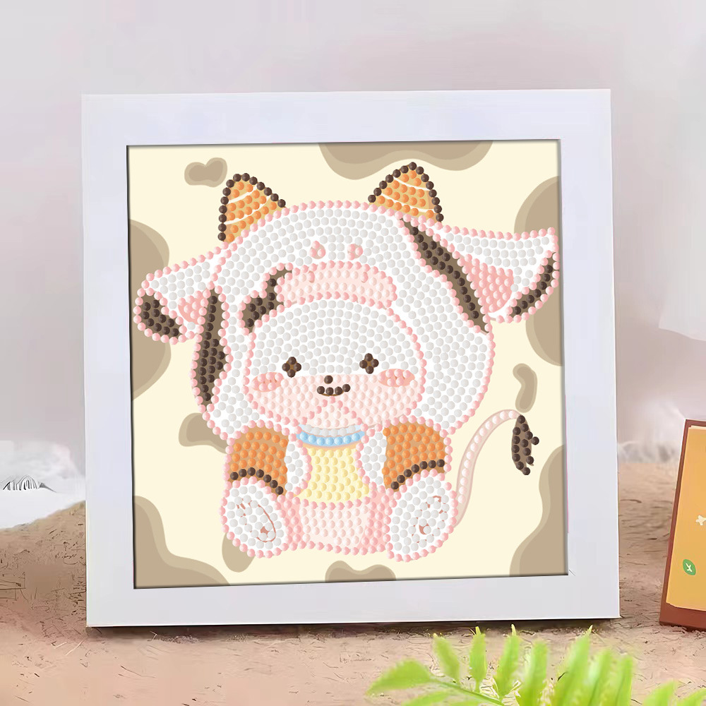 Diamante infantil DIY hecha a mano con material de marco paquete de dibujos animados Sanliou pegatinas de diamante regalo al por mayor pinturas de mampostería