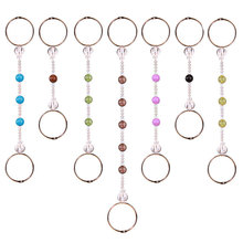 两头圈水晶钢丝绳吊环可拆开加长服装店家居吊链挂衣服展示挂钩