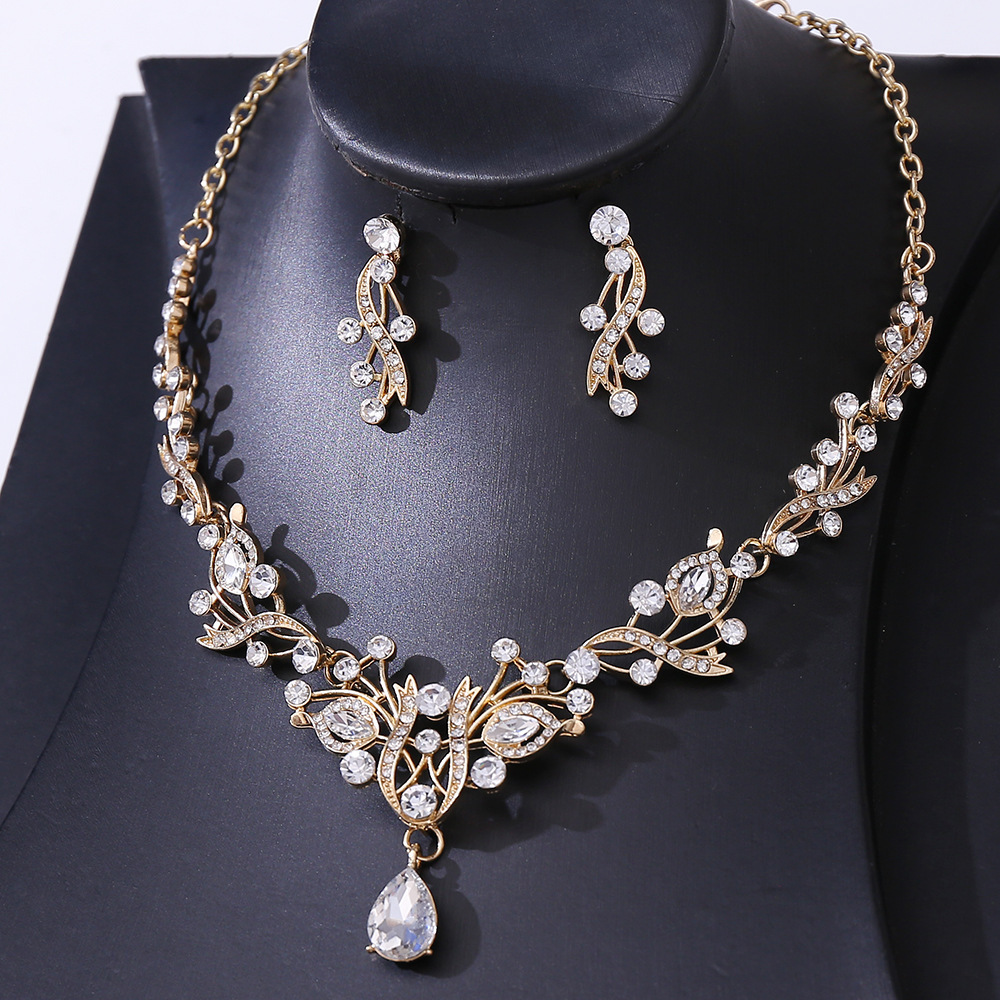 新娘水钻项链皇冠