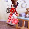 Cartoon keychain with bow, trend pendant