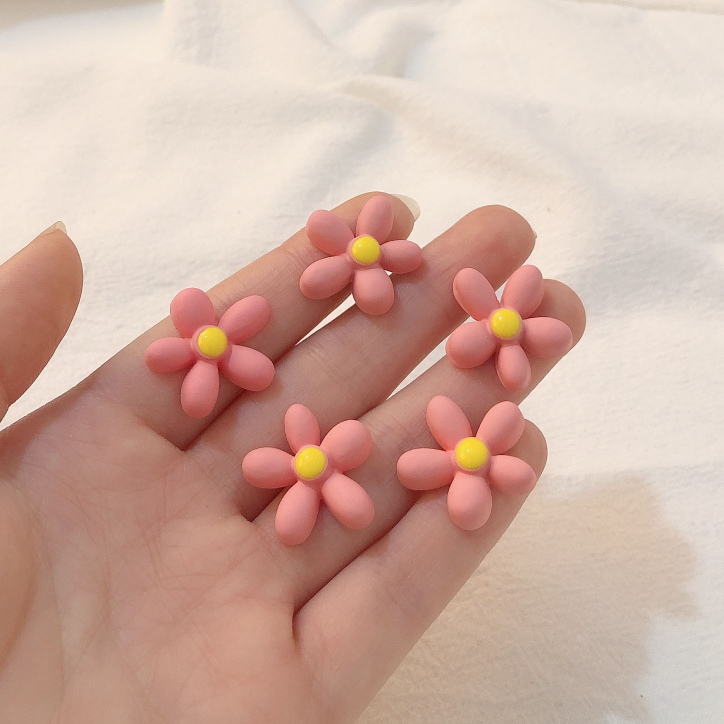 Cuerdas de cabeza diy accesorios de joyería hecha a mano red arco rosa rosa de resina de melocotón orejas accesorios de joyería para el cabello