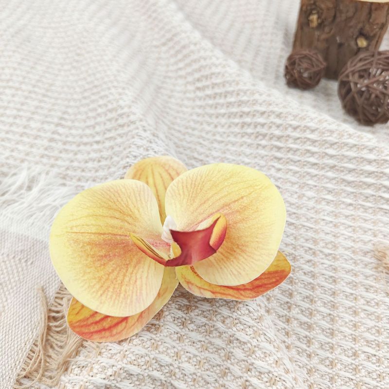 胡蝶蘭の花の頭のかんざしの花のカチューシャの髪飾りの服の靴の装飾の材料の部品のシミュレーションの花の頭の花|undefined