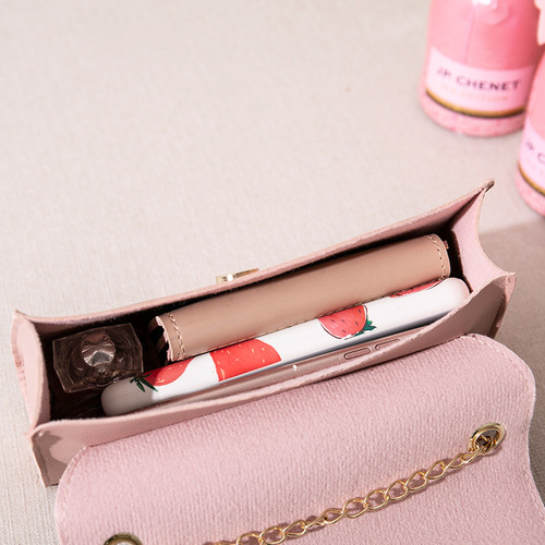 Summer New Korean Style Women's Crossbody Bag Square Clasp Single Shoulder Chain Chain Small Square Bag Little Bag