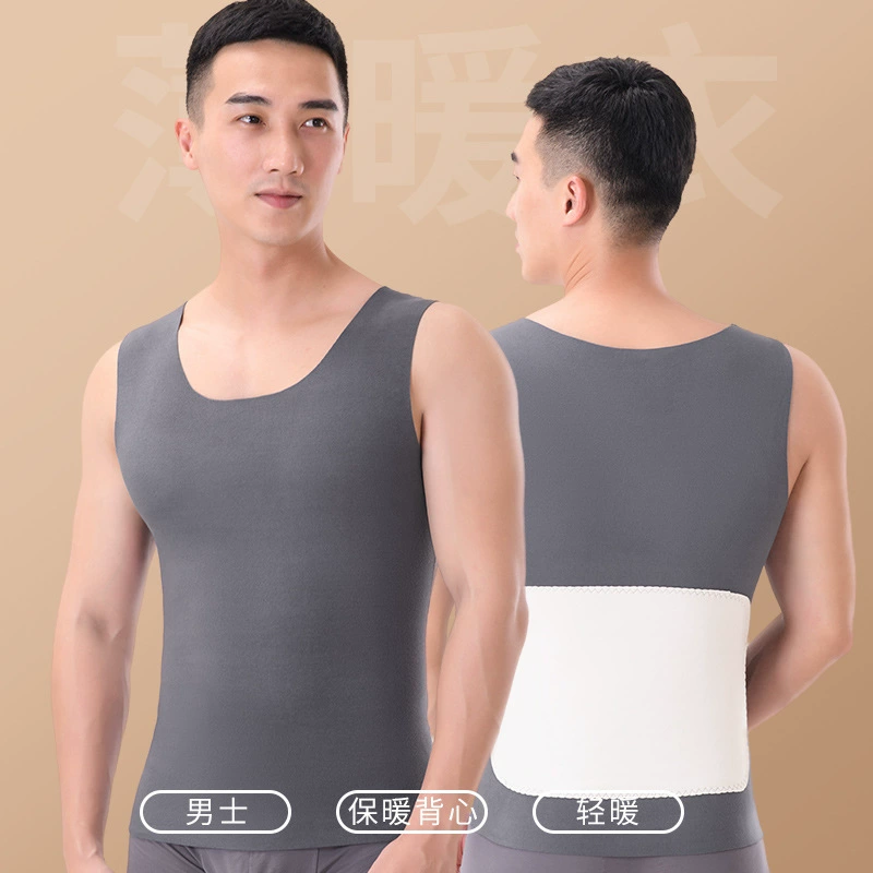 Осенне-зимний бархатный теплый жилет, мужской бесшовный Приталенный жилет больших размеров, мужской спортивный теплый жилет с нашивкой и базовой лентой