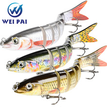 Multi Jointed Fishing Lures 5 Colors Hard Swibaits Fresh Water Bass Swimbait Tackle Gear