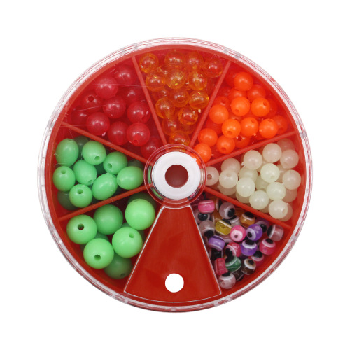 Liegao Road Asian blocking beads luminous green red fish eye luminous beads road skating fishing gear accessories Cross-border anti-collision blocking beans
