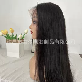 真发假发;长直发假发;假发长卷发
