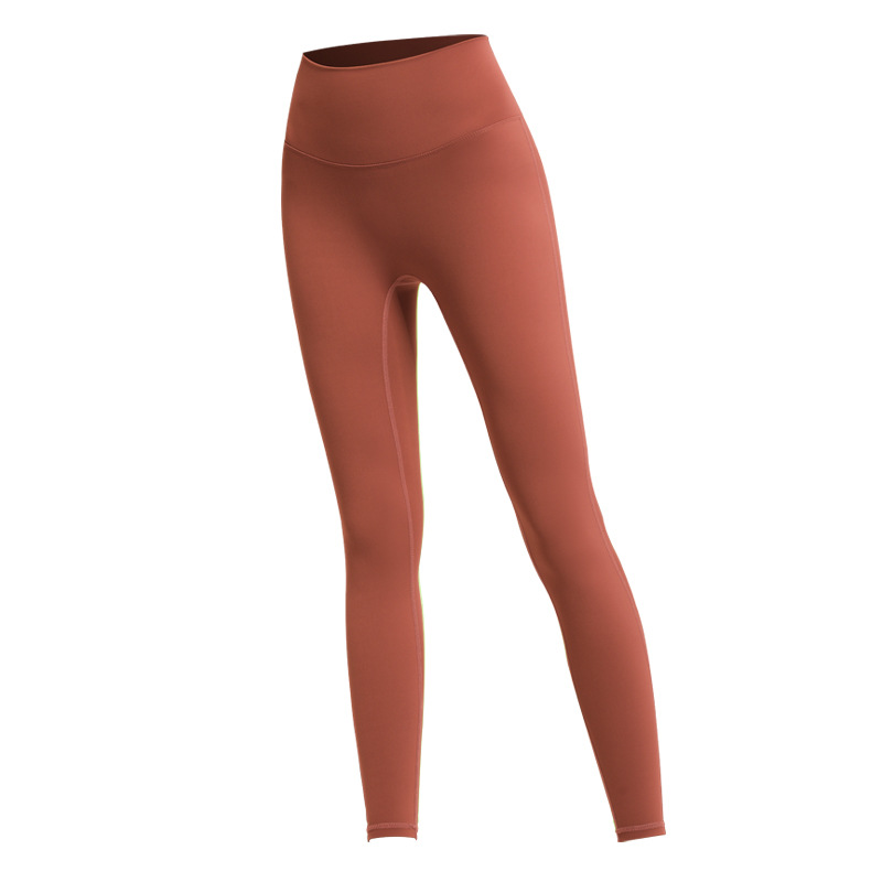 Nuevos pantalones de yoga de cintura alta de melocotón europeo y americano pantalones de barbie de deportes ajustados de las mujeres pantalones de fitness de secado rápido