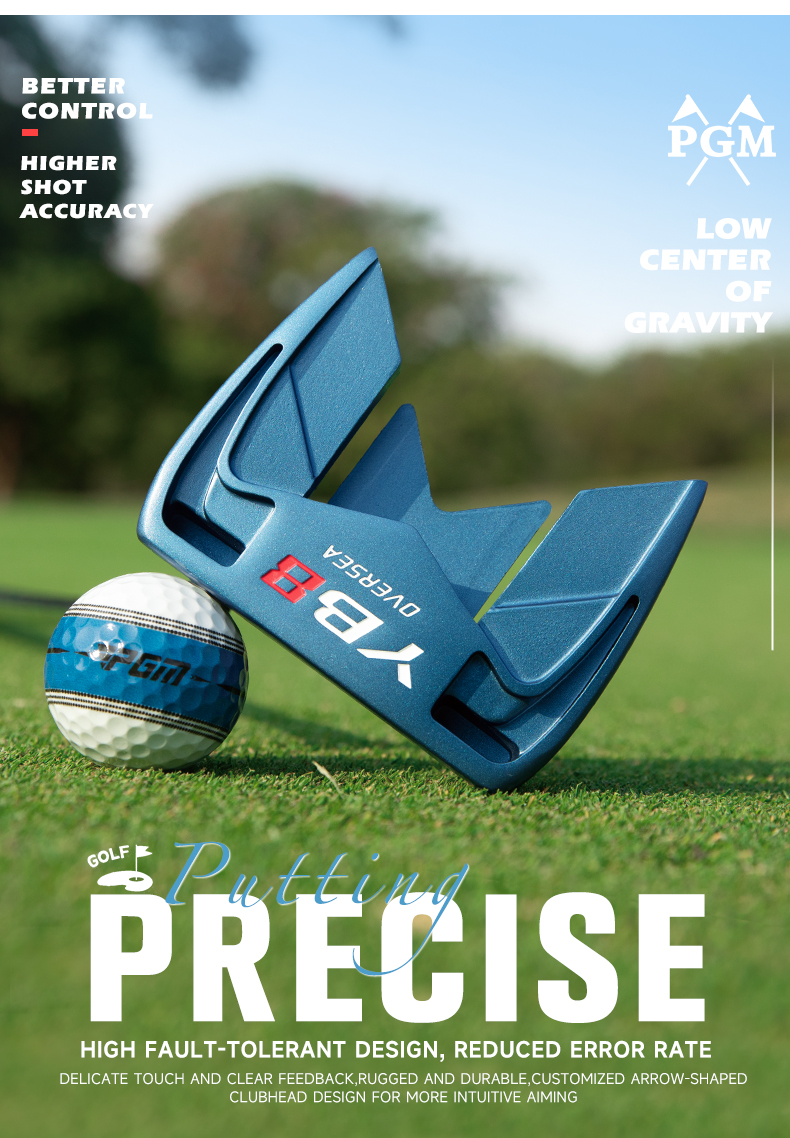 Gậy gạt golf PGM một đầu dành cho nam, thân thép không gỉ, tay cầm chống trượt, đường hỗ trợ mũi tên — Cây gạt màu xanh [Đường hỗ trợ mũi tên/Thân thép không gỉ/Tay cầm chống trượt] TUG097, Cây gạt màu đen [Đường hỗ trợ mũi tên/Thân thép không gỉ/Tay cầm chống trượt] TUG097 chi tiết 2