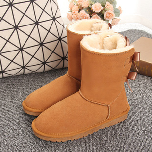 �¿�ѩ��ѥ3280��Ͳ�p�����Y��ͨɫ ţ���ţƤ��ů��a��H��Ь
