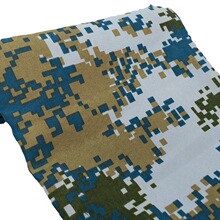 新款迷彩印花面料外套服装面料华达呢迷彩桌布桌罩桌椅套布料现货